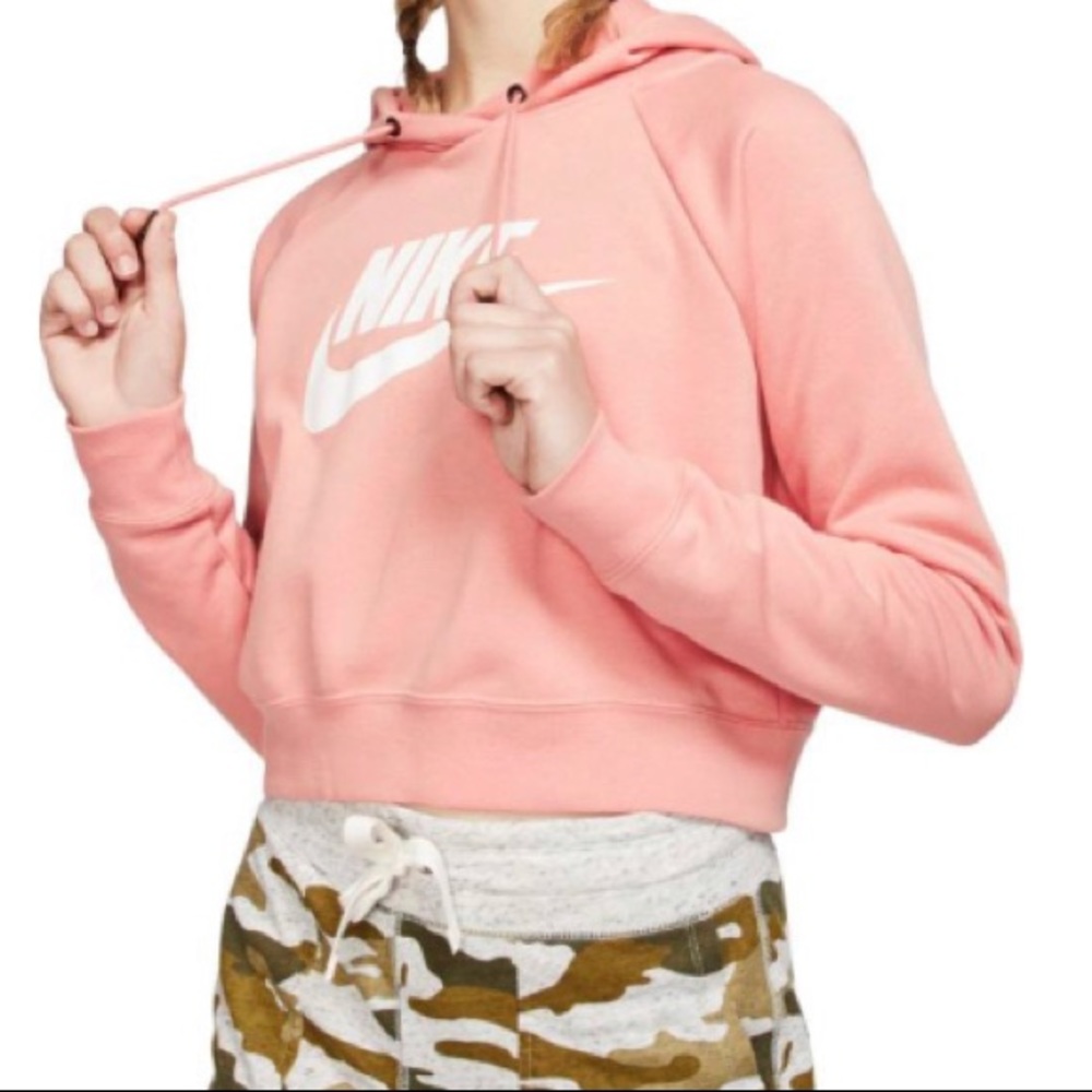 Coral pink Nike hoodie